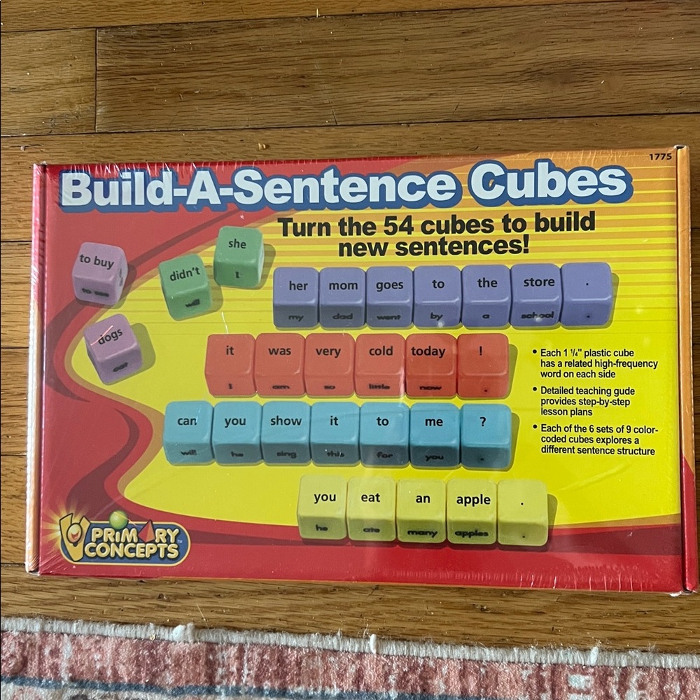 NEW Primary Concepts Build-A-Sentence Cubes Homeschool